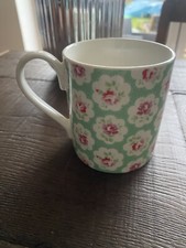 Cath Kidston  Green Provence Rose Floral Coffee Mug Tea Cup  By Churchill