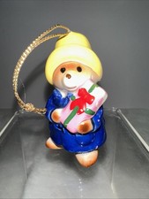 Paddington Bear with Christmas Present Eden Toys 1978 Christmas Ornament