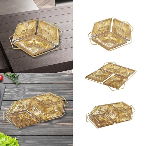 Serving dish with lid - lid,, divided