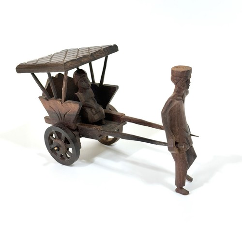 Vintage hand carved wooden - hand,