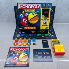 Monopoly Arcade Pac-Man Board Game With Digital Banking Unit 100% Complete