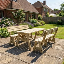 Picnic Garden Table Bench Set
