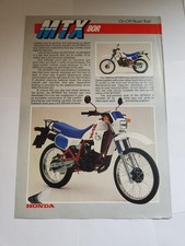 HONDA MTX80F ON-OFF ROAD TRAIL Motorcycle Sales Spec Leaflet FEB 1986
