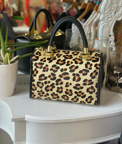 Animal print italian leather - animal,