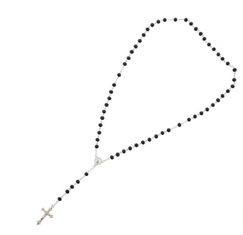 Beaded rosary necklace - beaded,