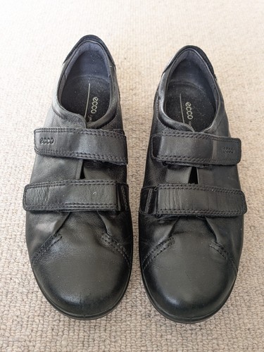 Ecco soft black leather - black,