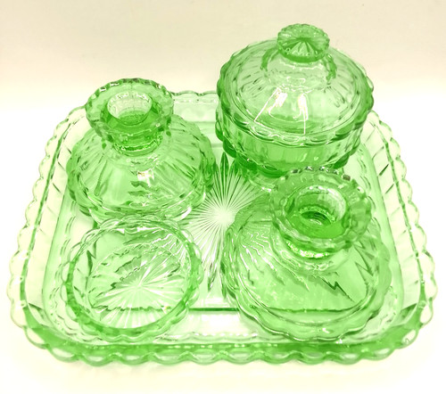 George davidson green glass - davidson,