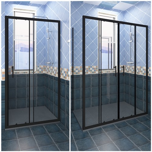 Sliding shower enclosure - shower, door