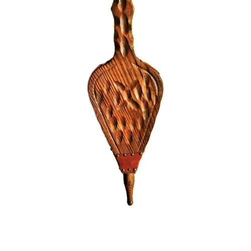 Wooden leather fire bellows - wooden,