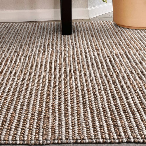 Handwoven chunky jute - handwoven, rug