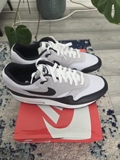 Nike Air Max 1 Essential Trainers White/Black UK 9 US 10 Brand New with Box