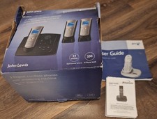 BT Freestyle 2200 Trio Phone Cordless Phone & Twin Handset Landline Boxed