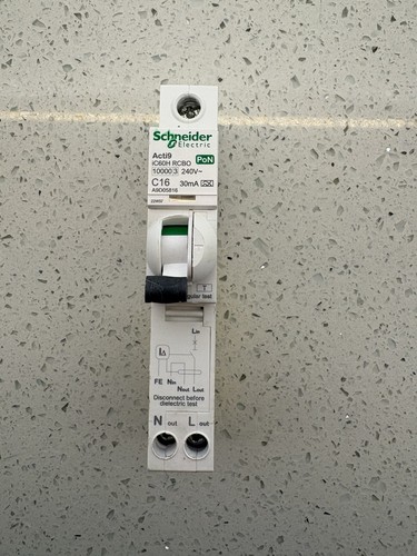 Schneider c16 rcbo - schneider, ic60h