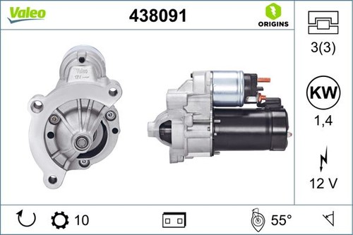 Valeo 438091 starter fits - starter,