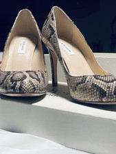 LK Bennett Snakeskin Shilo Shoes Size 38/UK 5 Patent Leather.