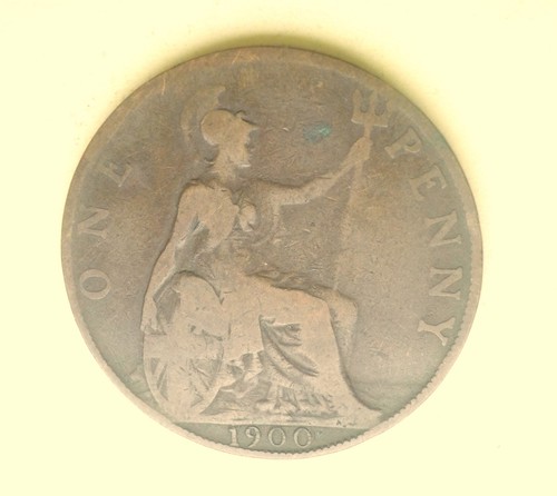 British one penny - british,