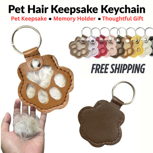 Pet hair keepsake keychain - hair,