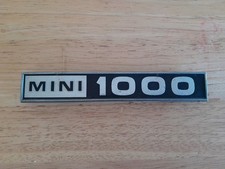 Vintage Mini 1000 Car Badge
