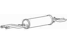 Rear Exhaust Silencer Back Box