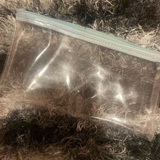 Clear Pencil Case for Exams Baby Blue Zipper Small Pencil Case for Student