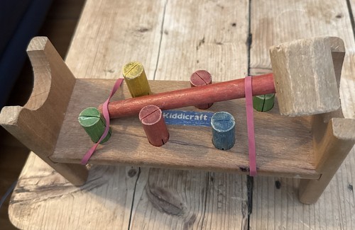 Vintage kiddicraft wooden peg - kiddicraft,