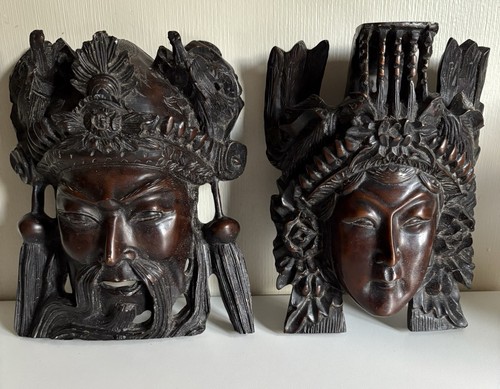 Vintage asian resin wall - resin,