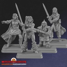 4x HeroQuest Female Heroes |