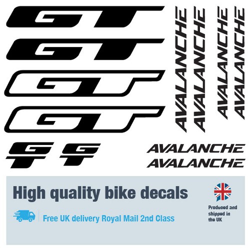 Avalanche bike decals - gt,