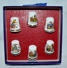 Finsbury Fine Bone China - NURSERY RHYMES - THIMBLES - Set of 6