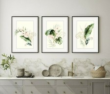 Botanical Leaf Prints. Set of