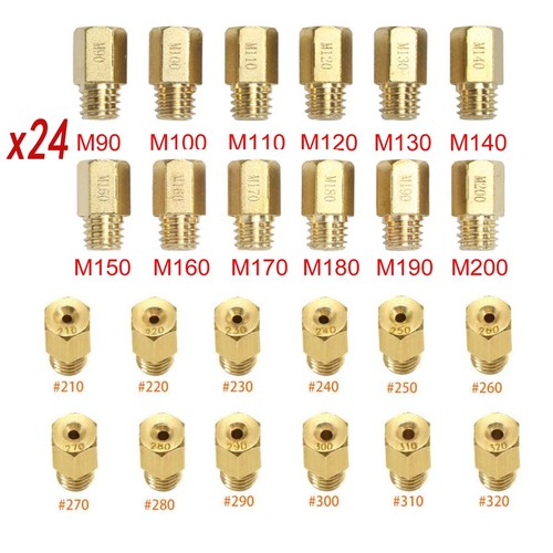 24pcs carburetor main jet kit - 24pcs,