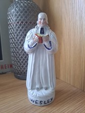 EARLY STAFFORDSHIRE  FIGURE,JOHN WESLEY,METHODIST  PREACHER .17.5 CM .ANTIQUE .
