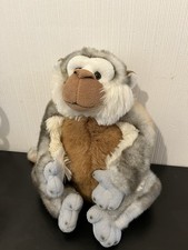 Sitting grey monkey soft plush - sitting,