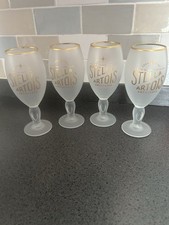4 X Stella Unfiltered Pint Glasses New