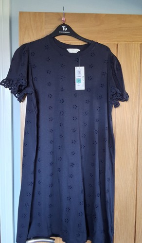 Pretty navy blue - pretty, broderie