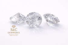 White Firework Cut Round Cubic