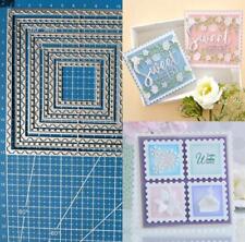Metal Cutting Dies Square Edge Scrapbooking Embossing Stencils Paper Card Crafts
