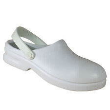 SafeWay Unisex Clog SB E A SRC White Non Slip Nursing Shoes Doctor Shoes