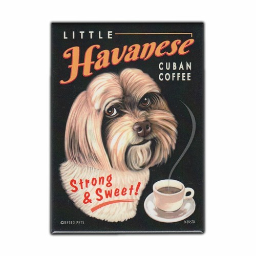 Retro pets magnet - retro, little