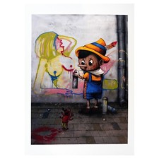 DRAN Pinocchio 2016 PARIS POP UP LIMITED EDITION SOLD OUT INVADER OBEY