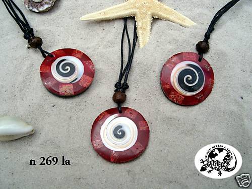 Red black white shell - red,