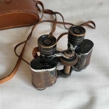 Vintage Pair of Gavet Paris Binoculars with Leather Case 