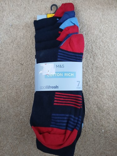 Mens cotton rich socks - m&s,