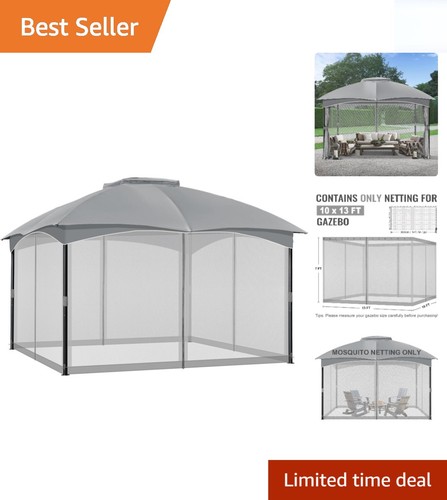 Versatile 3x4m gazebo - gazebo, netting