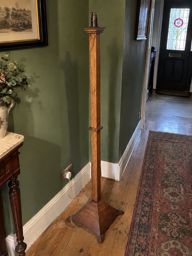 Antique 1920s oak standard - antique,