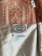Vintage Laura Ashley Tamarind Terracotta Lined Weighted  Luxury Curtains D129