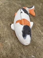 Large hand cast koi carp fish. garden or pond ornament