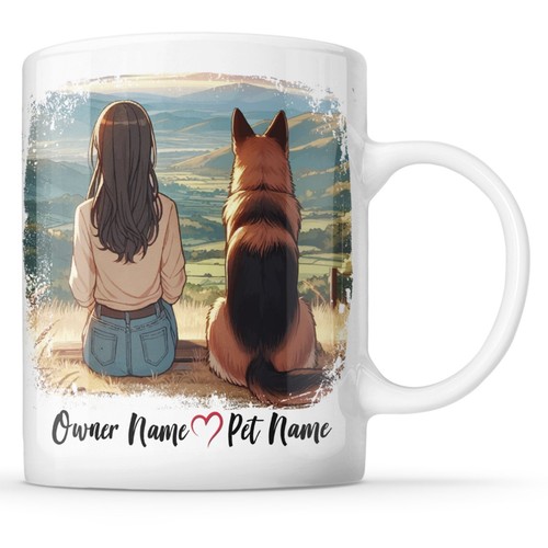 German shepherd with female - german,