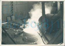 1950s Rhodesian Alloys Chrome steelwork plant Furnace melt pot original phot