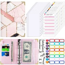 A6 Budget Binder Money Saving Wallet Notebook Planner Cash Organiser Envelopes.